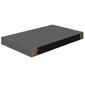 Kelluvat seinähyllyt 2 kpl korkeakiilto harmaa 40x23x3,8 cm MDF hinta ja tiedot | Hyllyt | hobbyhall.fi