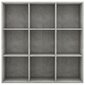 Kirjahylly betoninharmaa 98x30x98 cm lastulevy hinta ja tiedot | Hyllyt | hobbyhall.fi