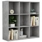 Kirjahylly betoninharmaa 98x30x98 cm lastulevy hinta ja tiedot | Hyllyt | hobbyhall.fi