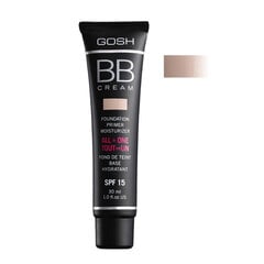 Meikinpohja GOSH BB Cream Foundation 30 ml, 02 Beige hinta ja tiedot | Meikkivoiteet ja puuterit | hobbyhall.fi