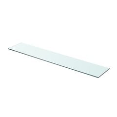 Hyllylevy, kirkas lasi, 80x15 cm hinta ja tiedot | Hyllyt | hobbyhall.fi