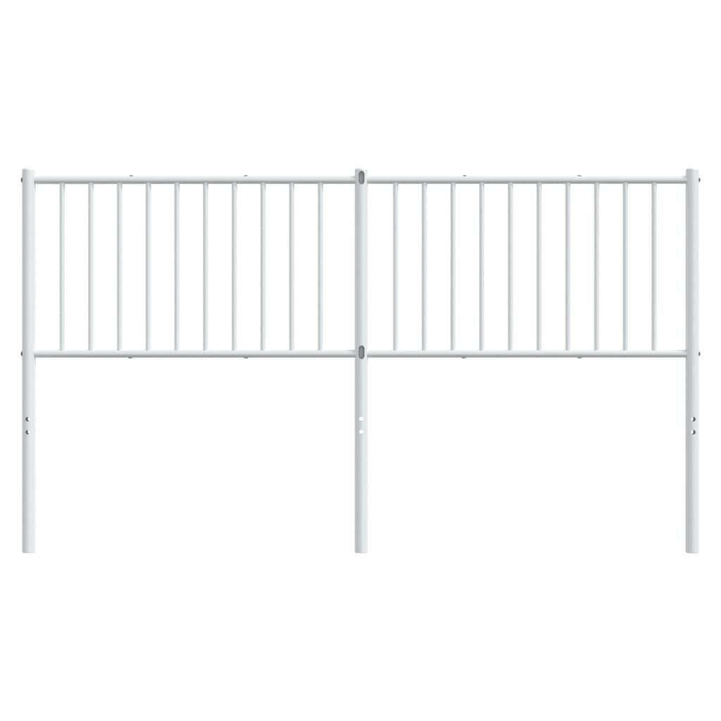 Metallinen sängynpääty valkoinen 160 cm hinta ja tiedot | Sängyt | hobbyhall.fi