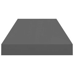 Kelluvat seinähyllyt 4kpl kork.kiilto harmaa 60x23,5x3,8cm MDF hinta ja tiedot | Hyllyt | hobbyhall.fi