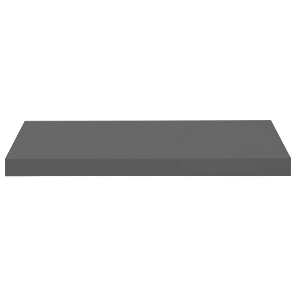 Kelluvat seinähyllyt 4kpl kork.kiilto harmaa 60x23,5x3,8cm MDF hinta ja tiedot | Hyllyt | hobbyhall.fi