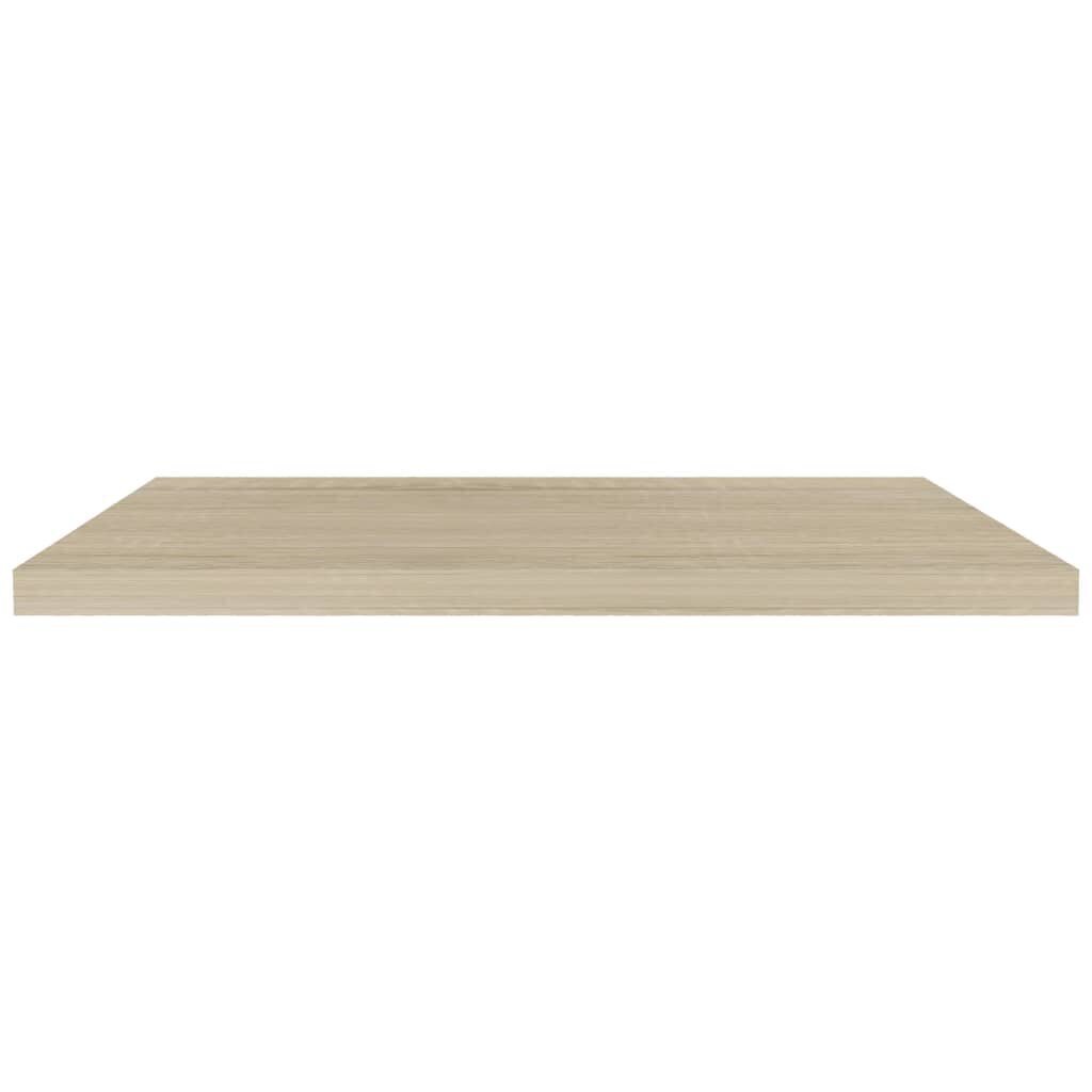 Kelluvat seinähyllyt 4 kpl tammi 90x23,5x3,8 cm MDF hinta ja tiedot | Hyllyt | hobbyhall.fi