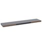 Kelluvat seinähyllyt 2 kpl harmaa 120x23,5x3,8 cm MDF hinta ja tiedot | Hyllyt | hobbyhall.fi