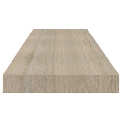 Kelluva seinähylly tammi 80x23,5x3,8 cm MDF hinta ja tiedot | Hyllyt | hobbyhall.fi