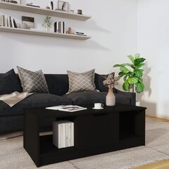 Sohvapöytä musta 102x50x36 cm tekninen puu hinta ja tiedot | Sohvapöydät | hobbyhall.fi