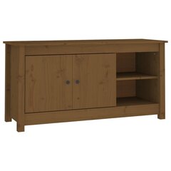 TV-taso hunajanruskea 103x36,5x52 cm täysi mänty hinta ja tiedot | TV-tasot | hobbyhall.fi