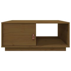 Sohvapöytä hunajanruskea 80x50x35,5 cm täysi mänty hinta ja tiedot | Sohvapöydät | hobbyhall.fi