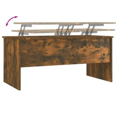 Sohvapöytä savutammi 102x50,5x46,5 cm tekninen puu hinta ja tiedot | Sohvapöydät | hobbyhall.fi