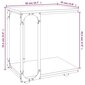 Sivupöytä pyörillä musta 50x35x55,5 cm tekninen puu hinta ja tiedot | Sohvapöydät | hobbyhall.fi