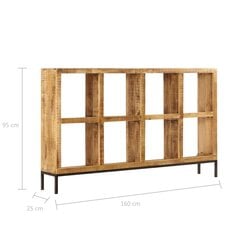 Senkki 160x25x95 cm täysi mangopuu hinta ja tiedot | Olohuoneen kaapit ja lipastot | hobbyhall.fi