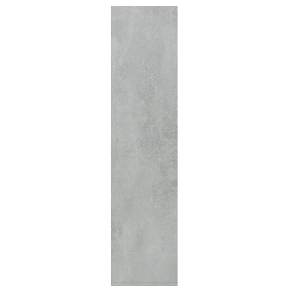 Kirjahylly/senkki betoninharmaa 66x30x130 cm lastulevy hinta ja tiedot | Hyllyt | hobbyhall.fi