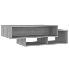 Sohvapöytä harmaa Sonoma 105x55x32 cm tekninen puu hinta ja tiedot | Sohvapöydät | hobbyhall.fi