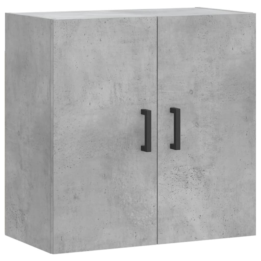 Seinäkaappi betoninharmaa 60x31x60 cm tekninen puu hinta ja tiedot | Olohuoneen kaapit ja lipastot | hobbyhall.fi