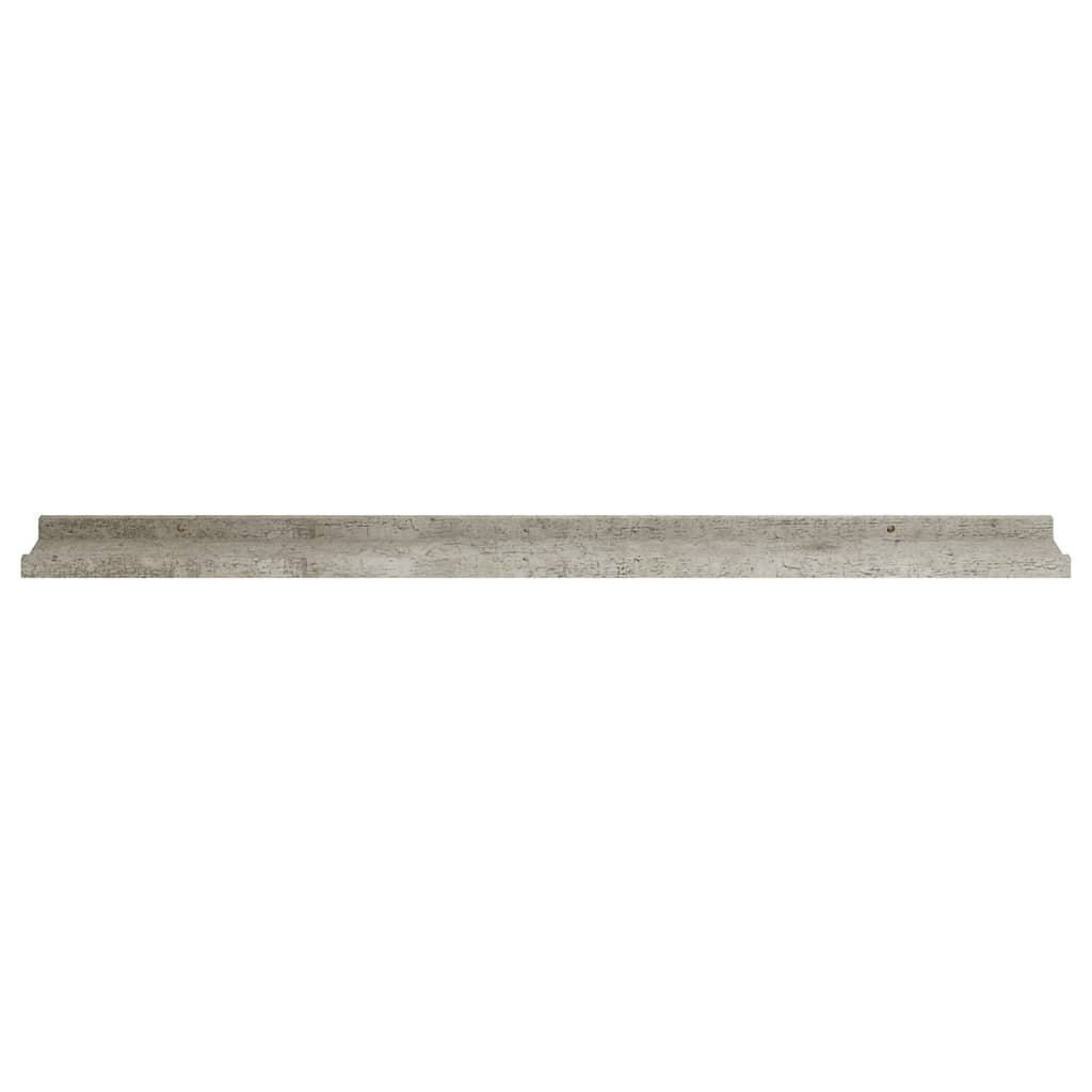 Seinähyllyt 4 kpl betoninharmaa100x9x3 cm hinta ja tiedot | Hyllyt | hobbyhall.fi