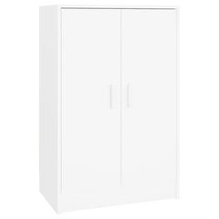 Kenkäkaappi valkoinen 60x35x92 cm lastulevy hinta ja tiedot | Kenkäkaapit ja -hyllyt | hobbyhall.fi