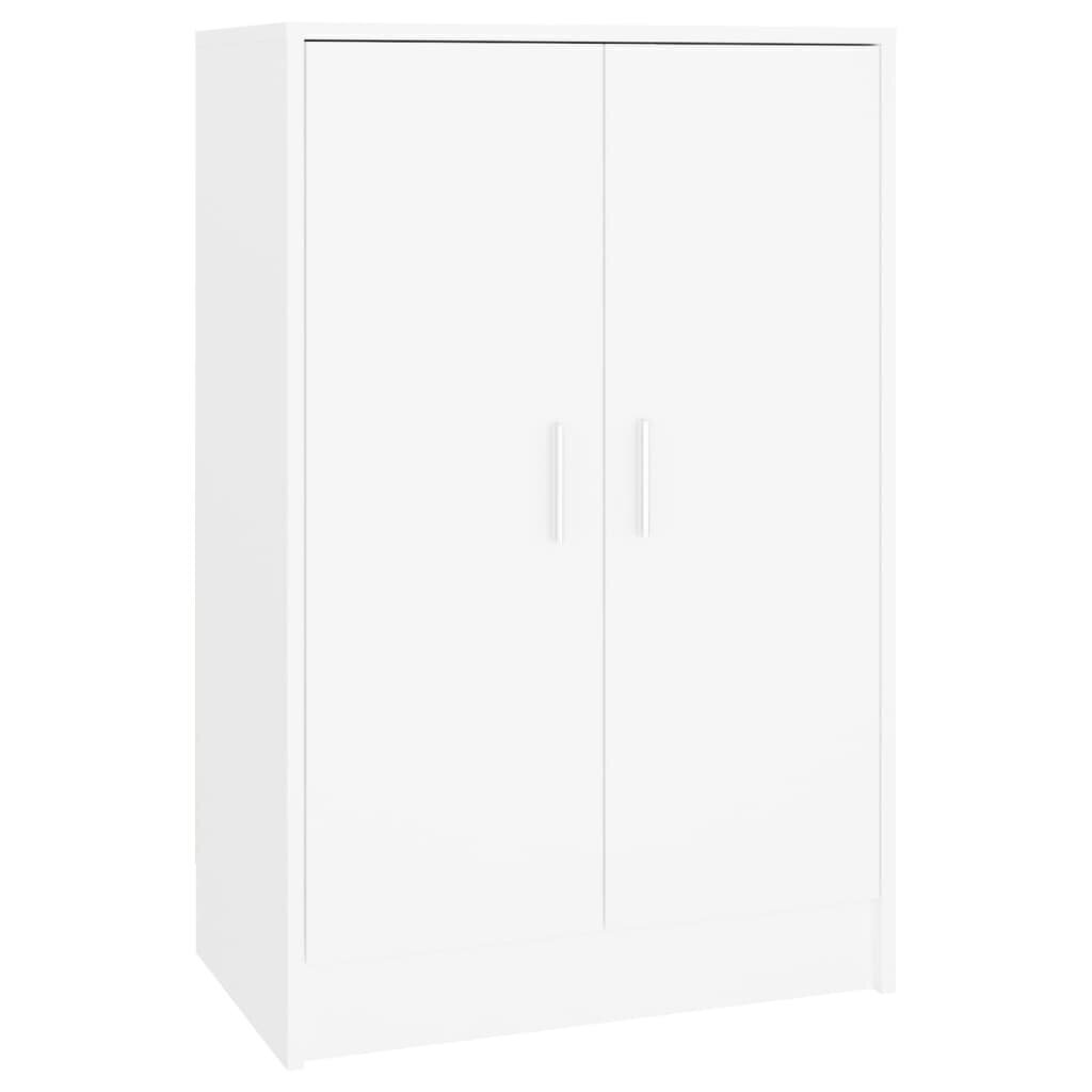 Kenkäkaappi valkoinen 60x35x92 cm lastulevy hinta ja tiedot | Kenkäkaapit ja -hyllyt | hobbyhall.fi