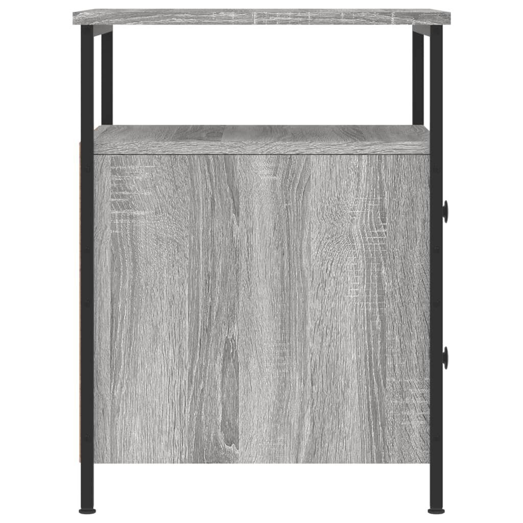 Yöpöytä harmaa Sonoma 44x45x60 cm tekninen puu hinta ja tiedot | Yöpöydät | hobbyhall.fi