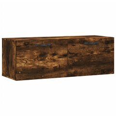 Seinäkaappi savutammi 100x36,5x35 cm tekninen puu hinta ja tiedot | Olohuoneen kaapit ja lipastot | hobbyhall.fi