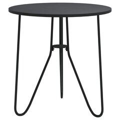 Teepöytä musta 48 cm MDF ja rauta hinta ja tiedot | Sohvapöydät | hobbyhall.fi