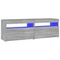 TV-taso LED-valoilla harmaa Sonoma 120x35x40 cm hinta ja tiedot | TV-tasot | hobbyhall.fi