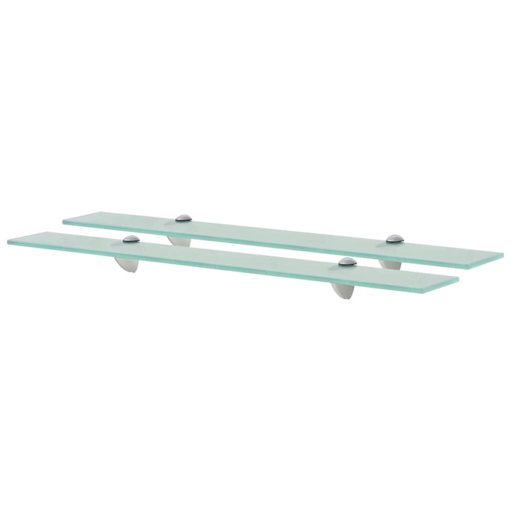 Kelluvat hyllyt 2 kpl lasi 70x10 cm 8 mm hinta ja tiedot | Hyllyt | hobbyhall.fi