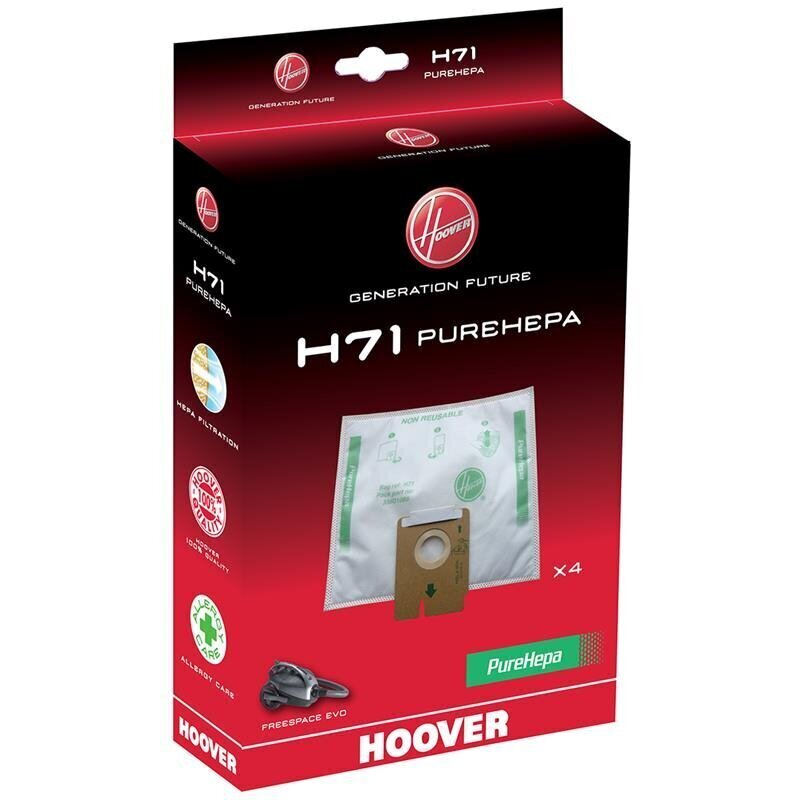 Hoover H71 pölypussi hinta ja tiedot | Pölynimureiden lisätarvikkeet | hobbyhall.fi