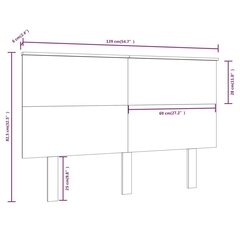 Sängynpääty valkoinen 139x6x82,5 cm täysi mänty hinta ja tiedot | Sängyt | hobbyhall.fi