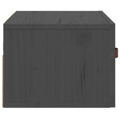 Seinäkiinnitettävä yöpöytä harmaa 40x29,5x22 cm hinta ja tiedot | Yöpöydät | hobbyhall.fi