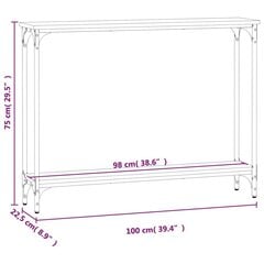 Konsoli , musta hinta ja tiedot | Sivupöydät | hobbyhall.fi