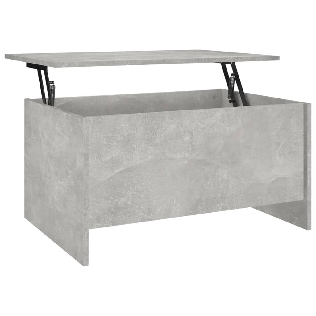 Sohvapöytä betoninharmaa 80x55,5x41,5 cm tekninen puu hinta ja tiedot | Sohvapöydät | hobbyhall.fi