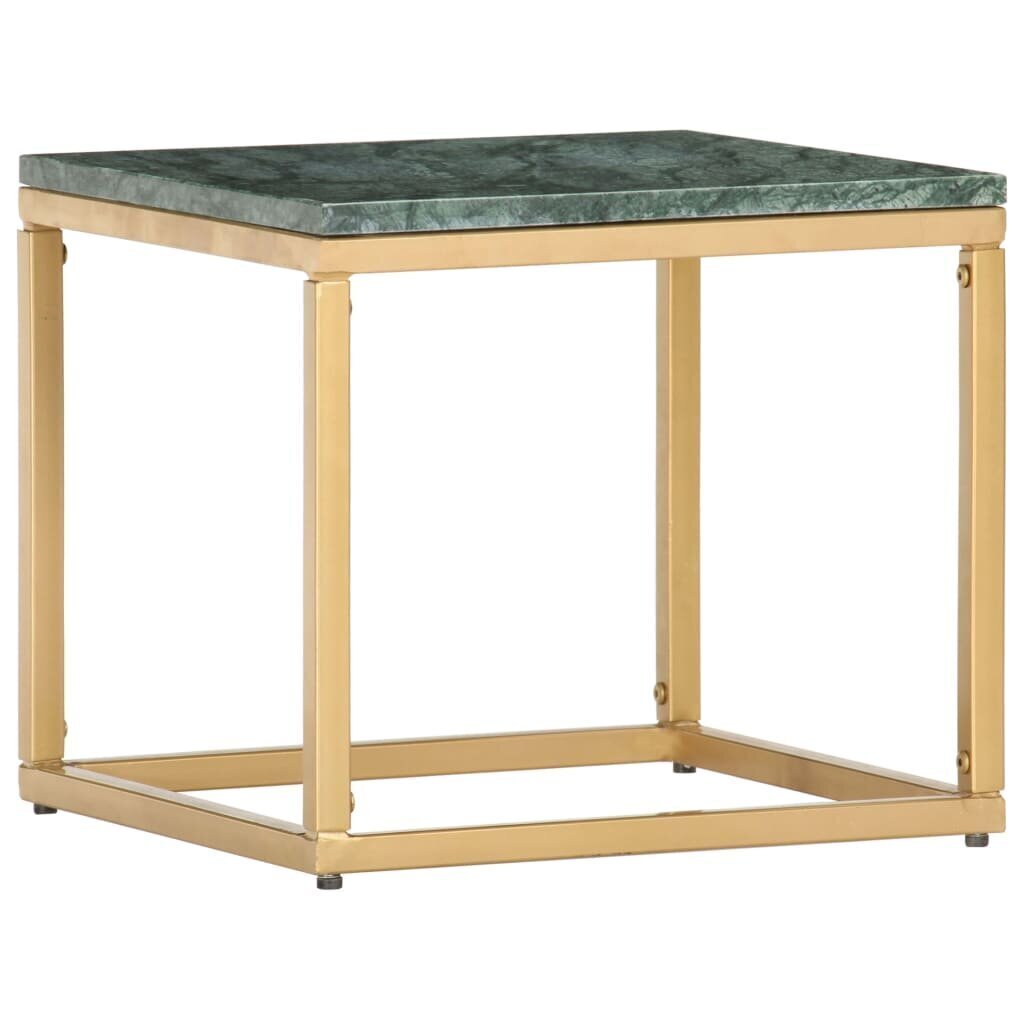 Sohvapöytä vihreä 40x40x35 cm aito kivi marmorikuviolla hinta ja tiedot | Sohvapöydät | hobbyhall.fi