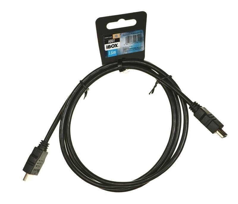 Kaapeli HDMI I-BOX FULLHD HD01 1,5m 1,4V 13C + 1 hinta ja tiedot | Kaapelit ja adapterit | hobbyhall.fi