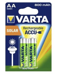 Rechargeable accu VARTA R6 800 mAh 2pcs SOLAR hinta ja tiedot | Varta Kodin remontointi | hobbyhall.fi