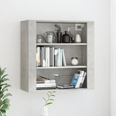 Seinäkaappi betoninharmaa 80x33x80 cm tekninen puu hinta ja tiedot | Olohuoneen kaapit ja lipastot | hobbyhall.fi