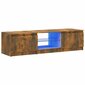 TV-taso LED-valoilla savutammi 140x40x35,5 cm hinta ja tiedot | TV-tasot | hobbyhall.fi