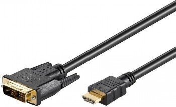 GB HDMI/DVI KAAPELI 2M, HDMI - DVI-D SINGLE-LINK (18+1 PIN), G hinta ja tiedot | Kaapelit ja adapterit | hobbyhall.fi