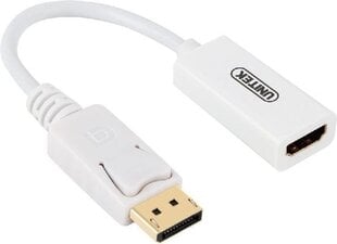 Unitek DisplayPort uros, HDMI Type A naaras hinta ja tiedot | Kaapelit ja adapterit | hobbyhall.fi