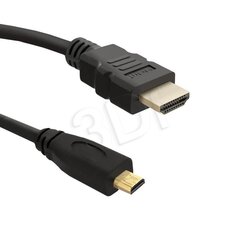 Qoltec HDMI Cable 1.4 AM / Micro HDMI DM | 2,0m hinta ja tiedot | Qoltec Kodinkoneet ja kodinelektroniikka | hobbyhall.fi