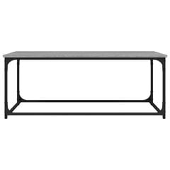 Sohvapöytä harmaa Sonoma 102x50x40 cm tekninen puu ja rauta hinta ja tiedot | Sohvapöydät | hobbyhall.fi