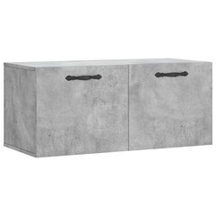 Seinäkaappi betoninharmaa 80x36,5x35 cm tekninen puu hinta ja tiedot | Olohuoneen kaapit ja lipastot | hobbyhall.fi