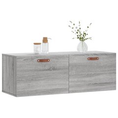 Seinäkaappi harmaa Sonoma 100x36,5x35 cm tekninen puu hinta ja tiedot | Olohuoneen kaapit ja lipastot | hobbyhall.fi