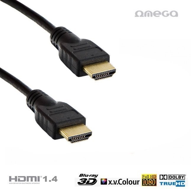 OMEGA-kaapeli HDMI v.1.4 musta 3.0M 41549 hinta ja tiedot | Kaapelit ja adapterit | hobbyhall.fi