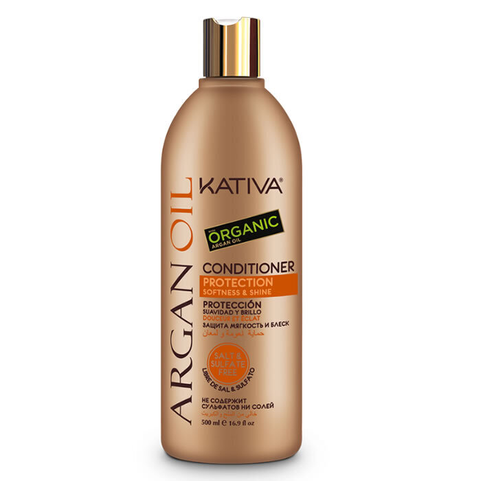 Kativa Argan Oil Conditioner Protection Softness & Shine, 500 ml hinta ja tiedot | Hoitoaineet | hobbyhall.fi