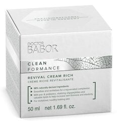 Suojaava kasvovoide Babor Revival Cream Rich, 50 ml hinta ja tiedot | Kasvovoiteet | hobbyhall.fi