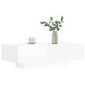 Sohvapöytä korkeakiilto valkoinen 100x49,5x31 cm tekninen puu hinta ja tiedot | Sohvapöydät | hobbyhall.fi