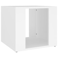 Yöpöytä valkoinen 41x40x36 cm tekninen puu hinta ja tiedot | Yöpöydät | hobbyhall.fi