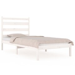 Sängynrunko valkoinen täysi mänty 75x190 cm 2FT6 Small Single hinta ja tiedot | Sängyt | hobbyhall.fi